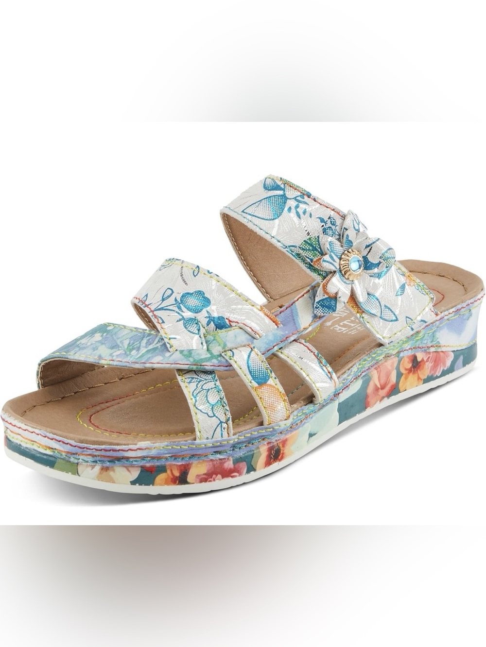 Spring Step L’ Artiste Women’s Caimanala Floral Slide Sandals